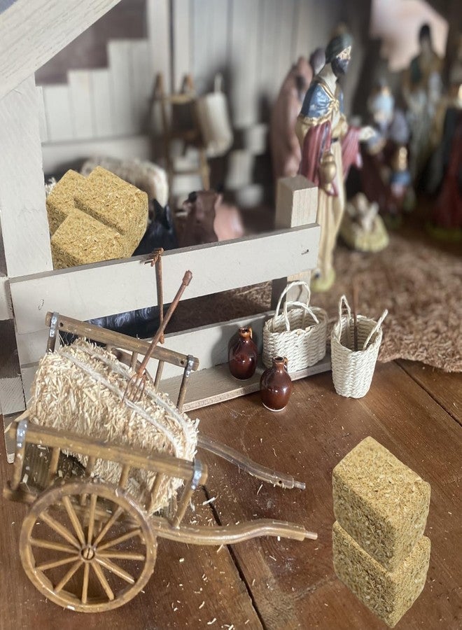 DoubleWood Mini Hay Bales Decorative Straw Bales, 12Pcs Mini Haystack Miniature Hay Bales for Dollhouse, Craft, Farm, Halloween, Table Decor, Autumn Harvest Decoration (12) - Image 3